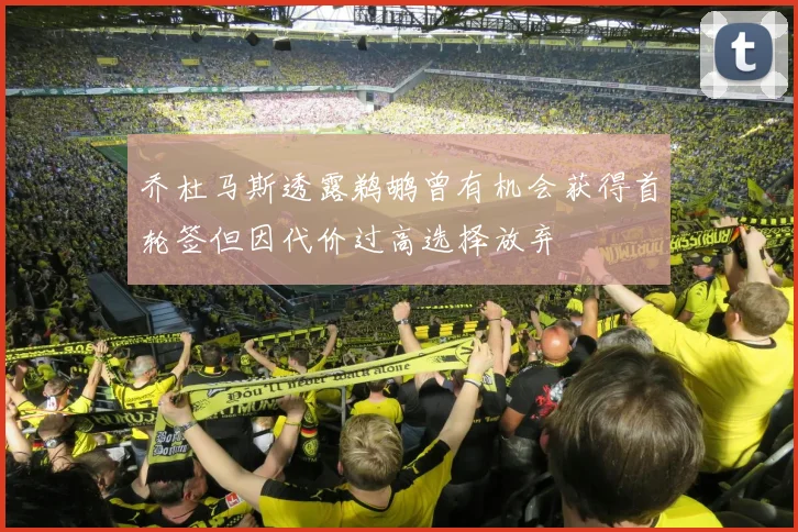 乔杜马斯透露鹈鹕曾有机会获得首轮签但因代价过高选择放弃